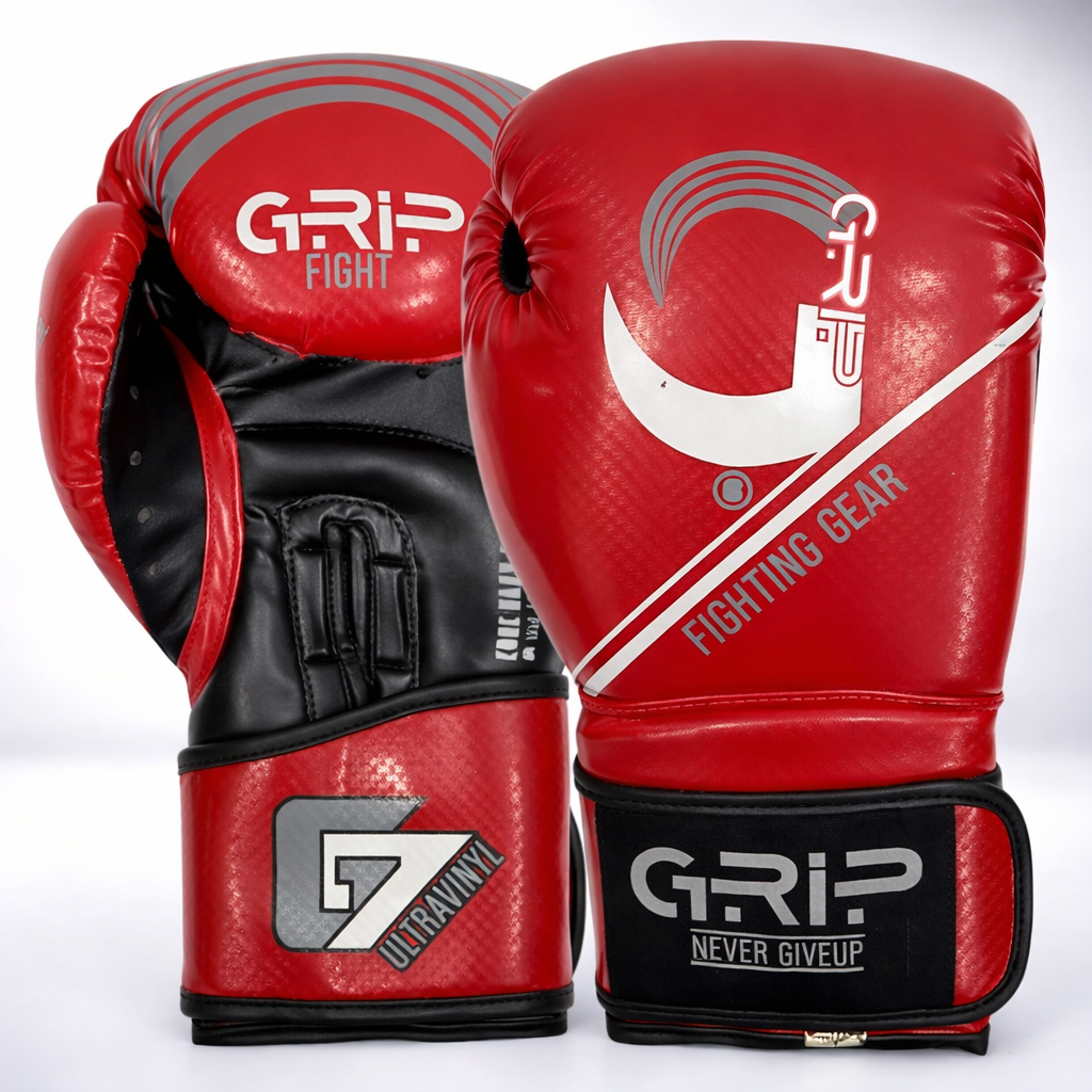 Grip FS G7 Supreme vinyl red boxing gloves training gloves for boxing and sparring