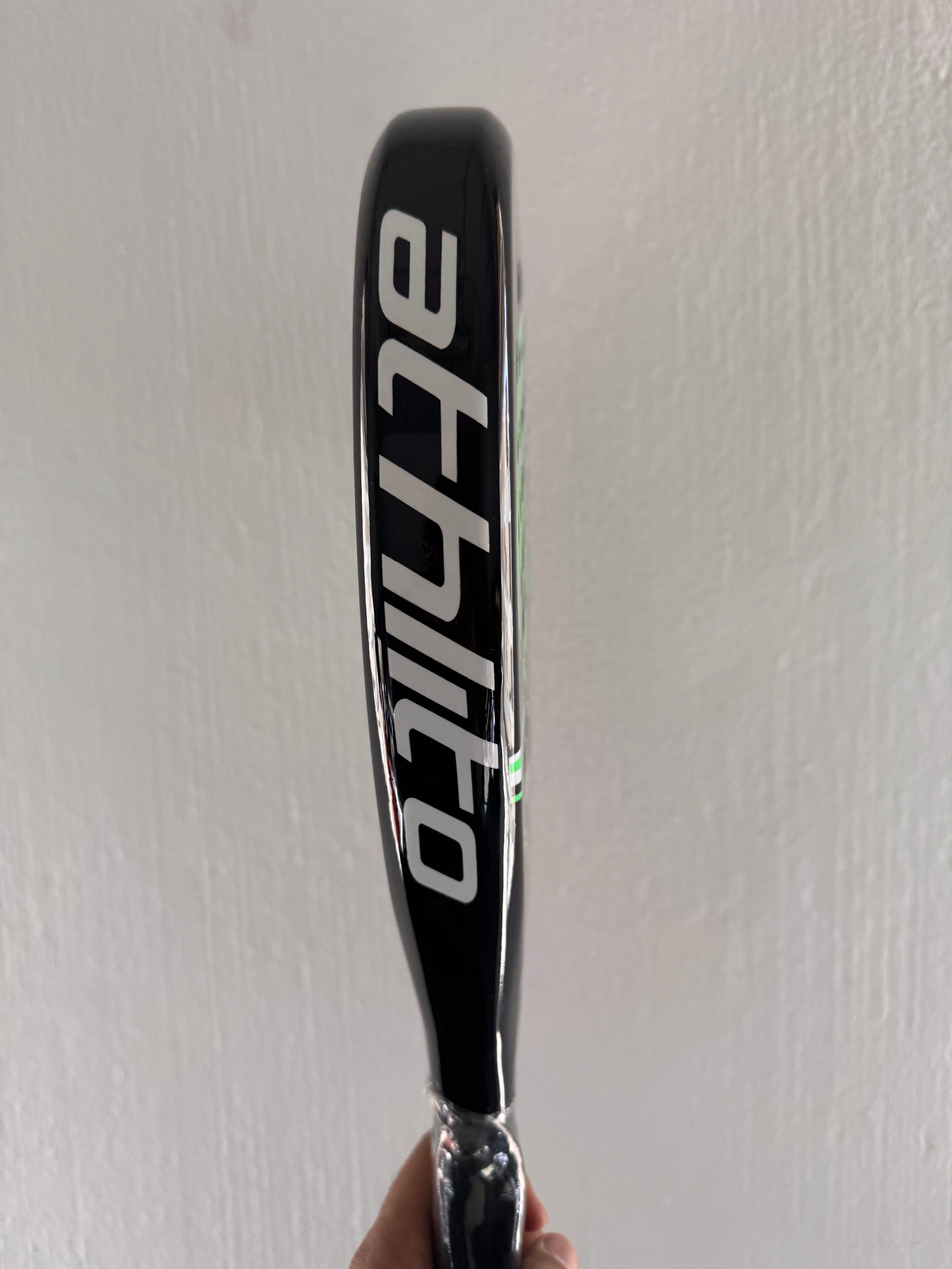 Athlito Supra Sidespin Edition Padel Racket – Gloss Black & Vibrant Green | Gloss Blue & Black