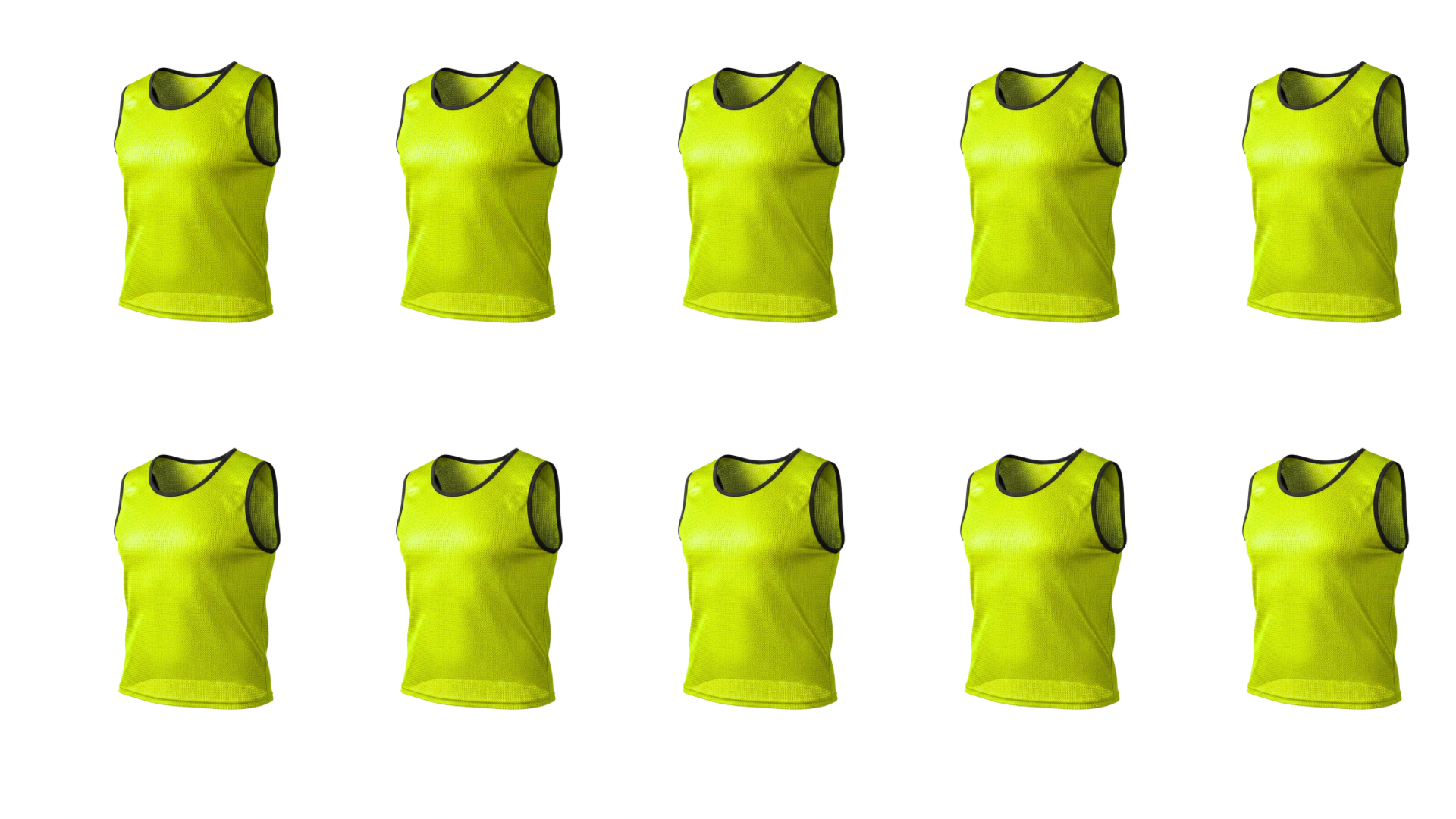 GRIP Premium Soccer Training Bibs – Breathable Mesh Scrimmage Vests (10)