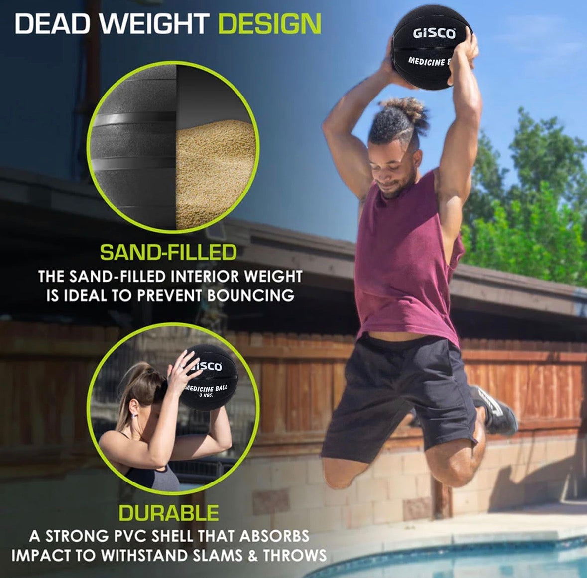 Gisco Medicine Ball | Rubber