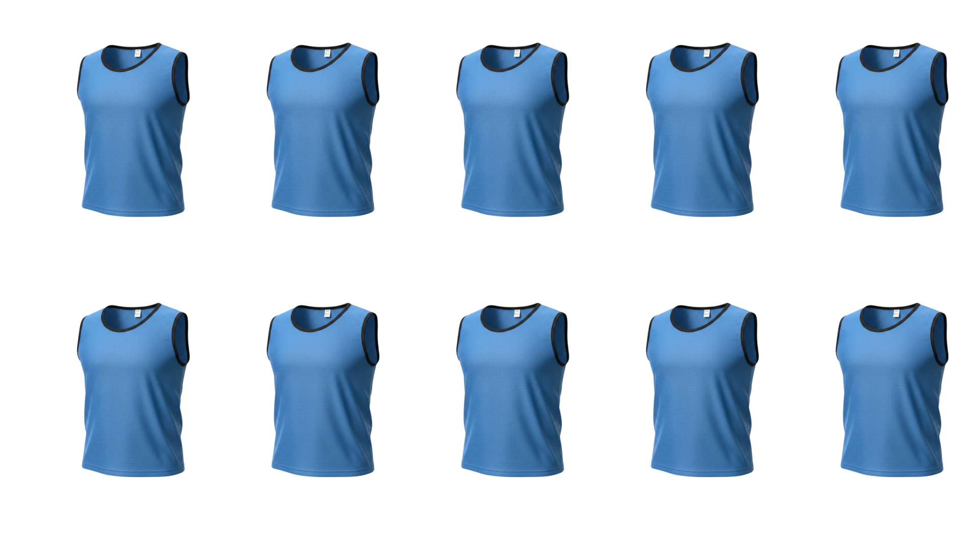 GRIP Premium Soccer Training Bibs – Breathable Mesh Scrimmage Vests (10)