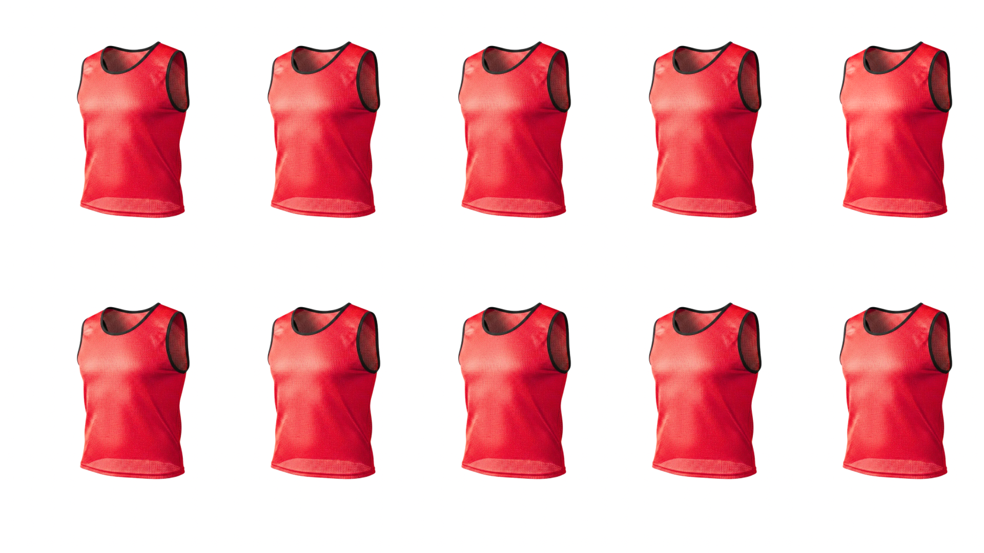 GRIP Premium Soccer Training Bibs – Breathable Mesh Scrimmage Vests (10)