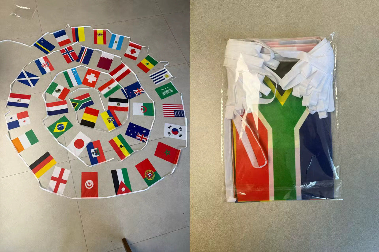 Official 2026 World Cup Flag Bunting – Ultimate Match Day Party Banner
