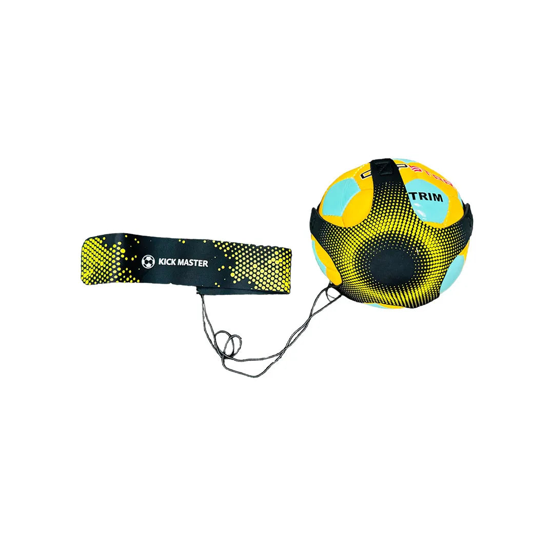 Grip Kick Master Hands Free Adjustable Solo Soccer Trainer | Black