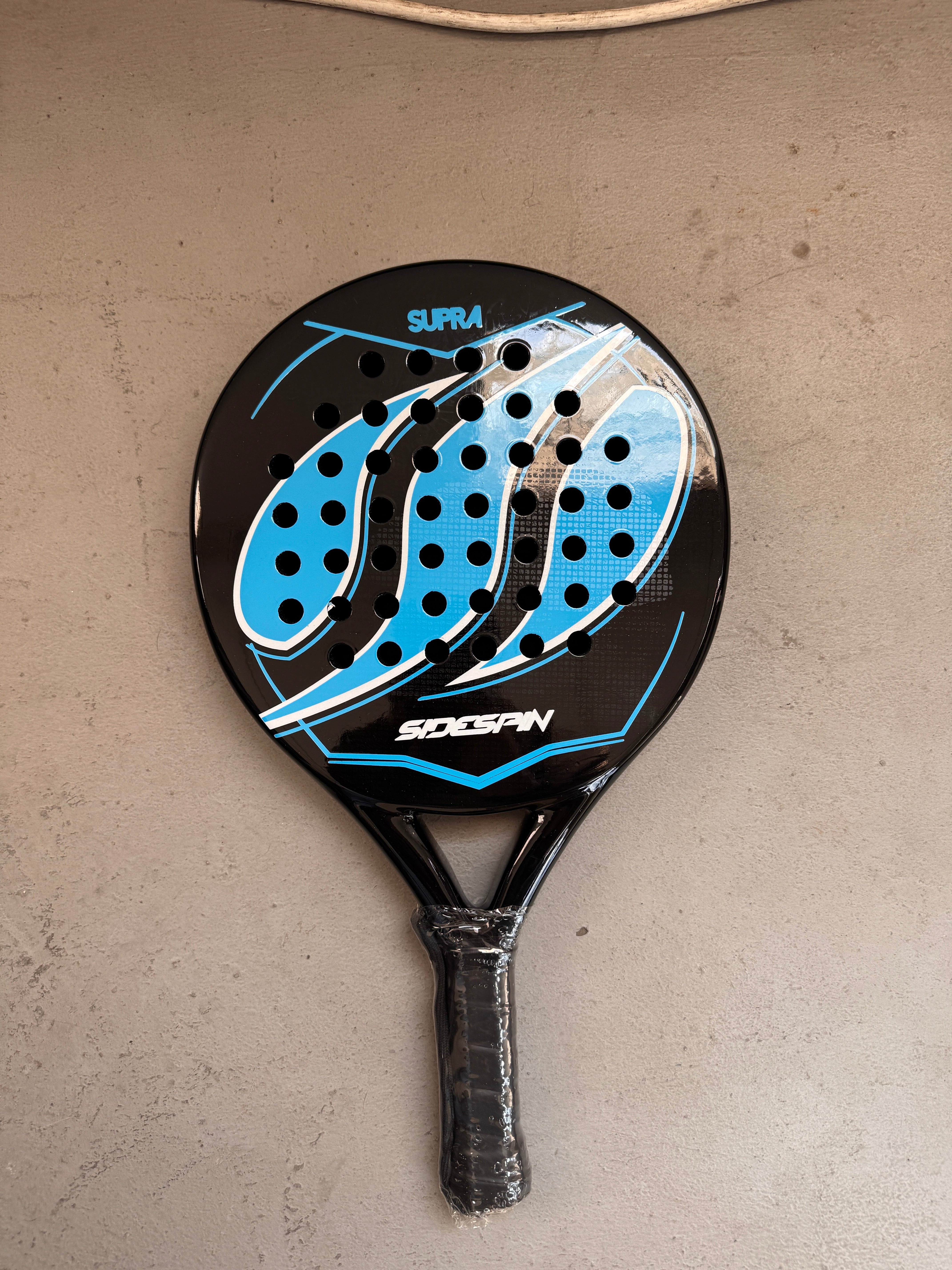 Athlito Supra Sidespin Edition Padel Racket – Gloss Black & Vibrant Green | Gloss Blue & Black