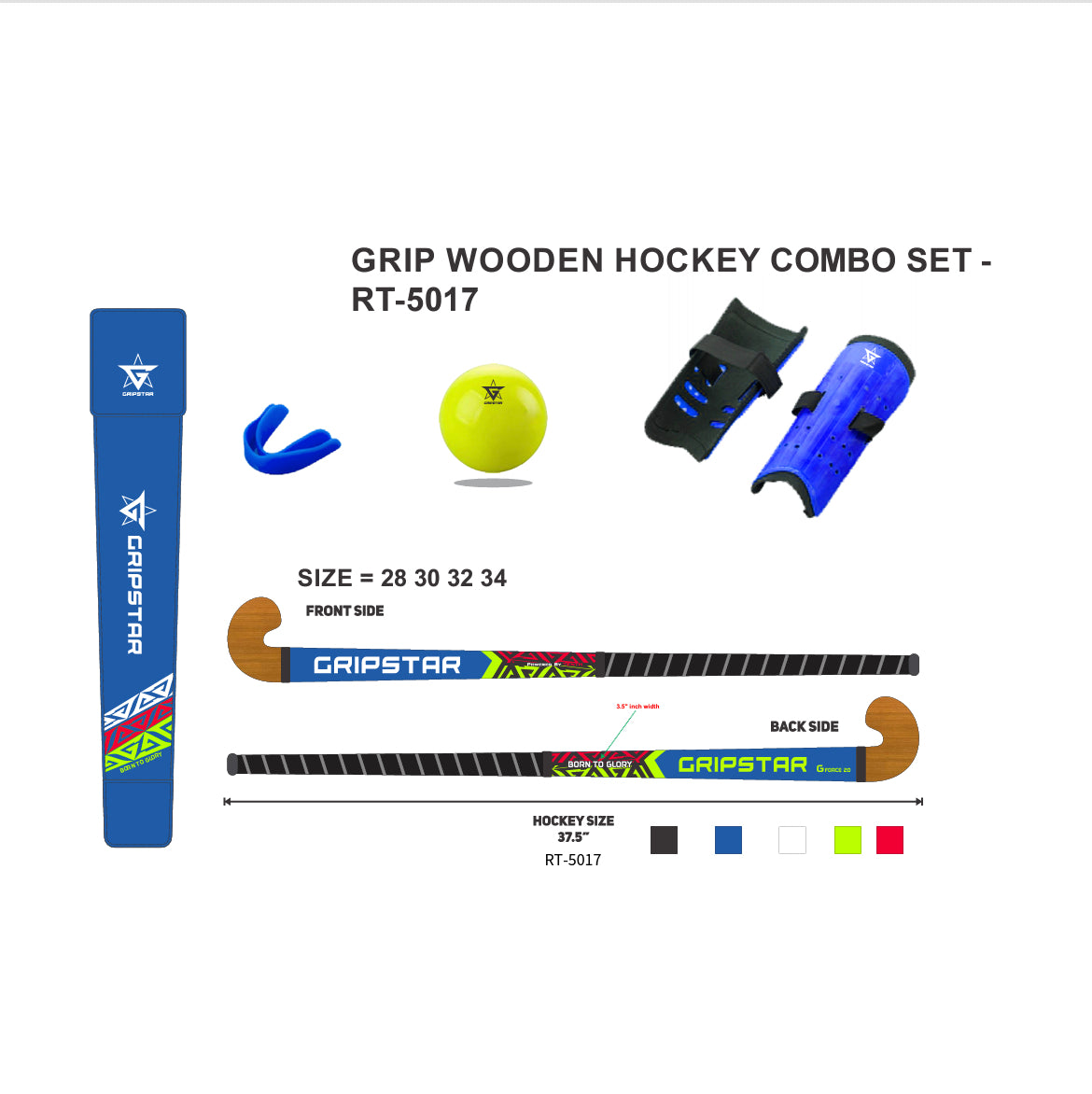 GRIPSTAR Junior Elite Performance Starter Pack Hockey Kit Pink | Blue