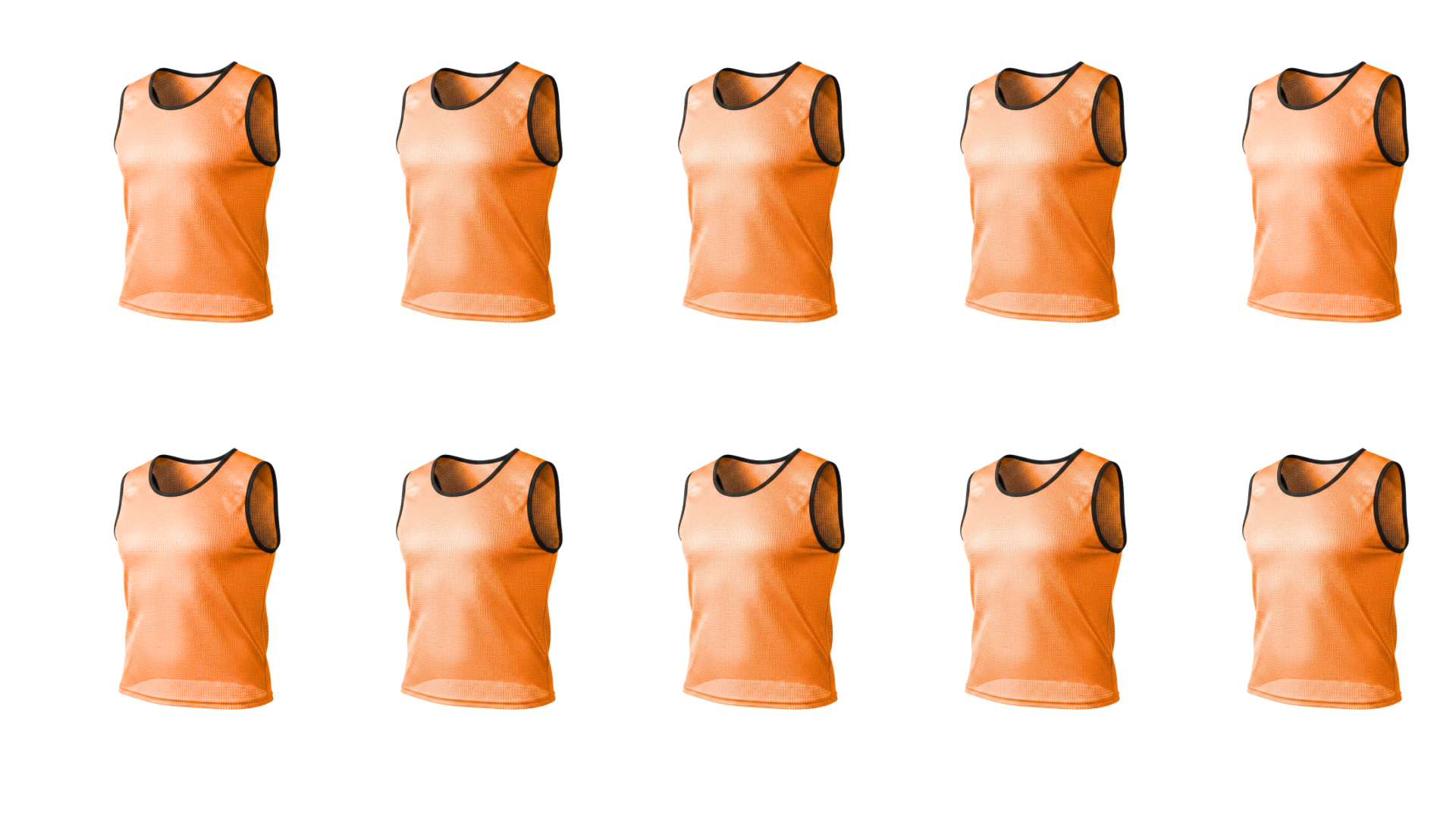 GRIP Premium Soccer Training Bibs – Breathable Mesh Scrimmage Vests (10)