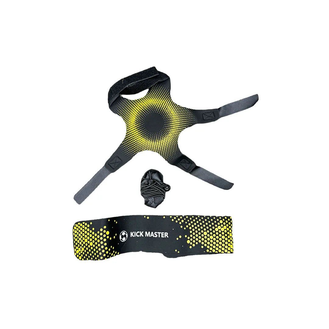 Grip Kick Master Hands Free Adjustable Solo Soccer Trainer | Black