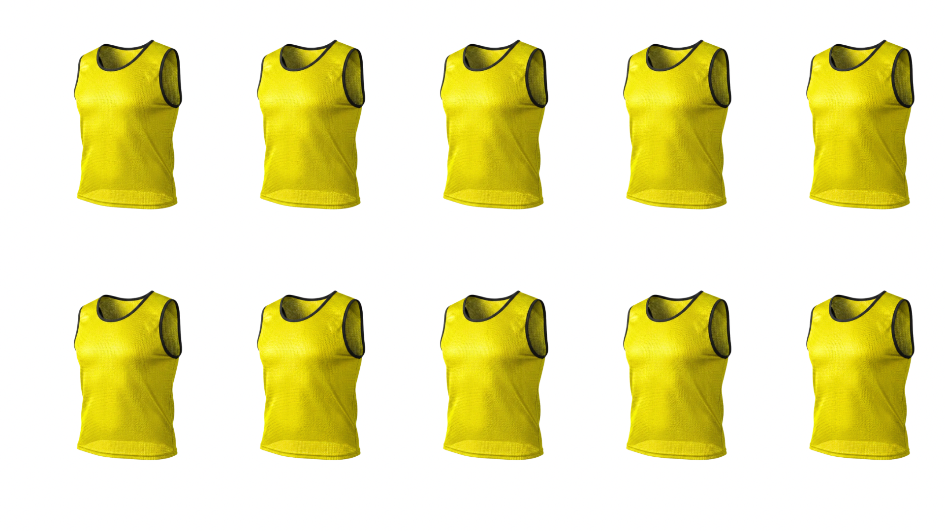 GRIP Premium Soccer Training Bibs – Breathable Mesh Scrimmage Vests (10)