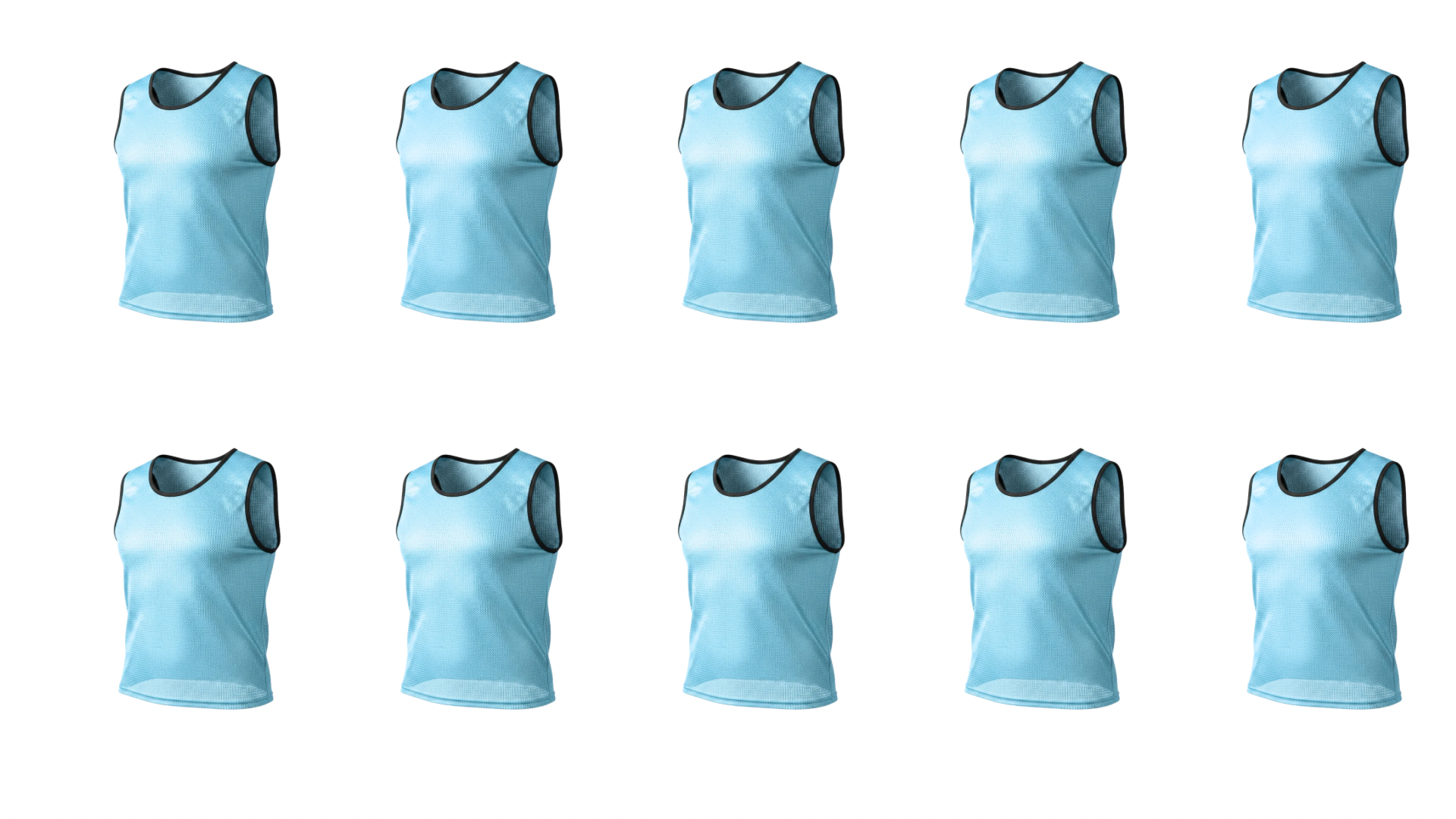 GRIP Premium Soccer Training Bibs – Breathable Mesh Scrimmage Vests (10)