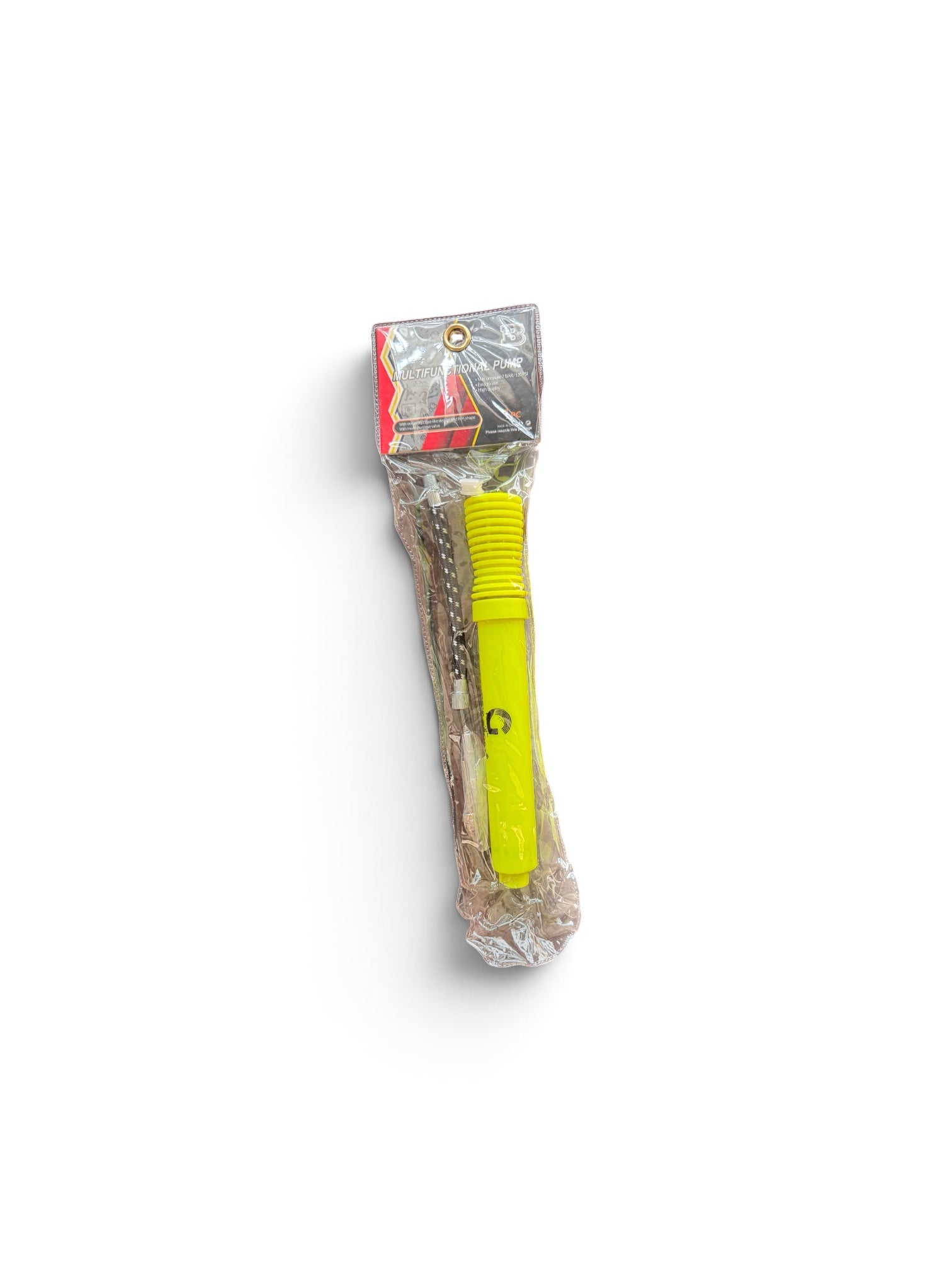 GRIP SPORT Portable Hand Pump with Extension Hose & Needle | Multifunctional Ball Pump