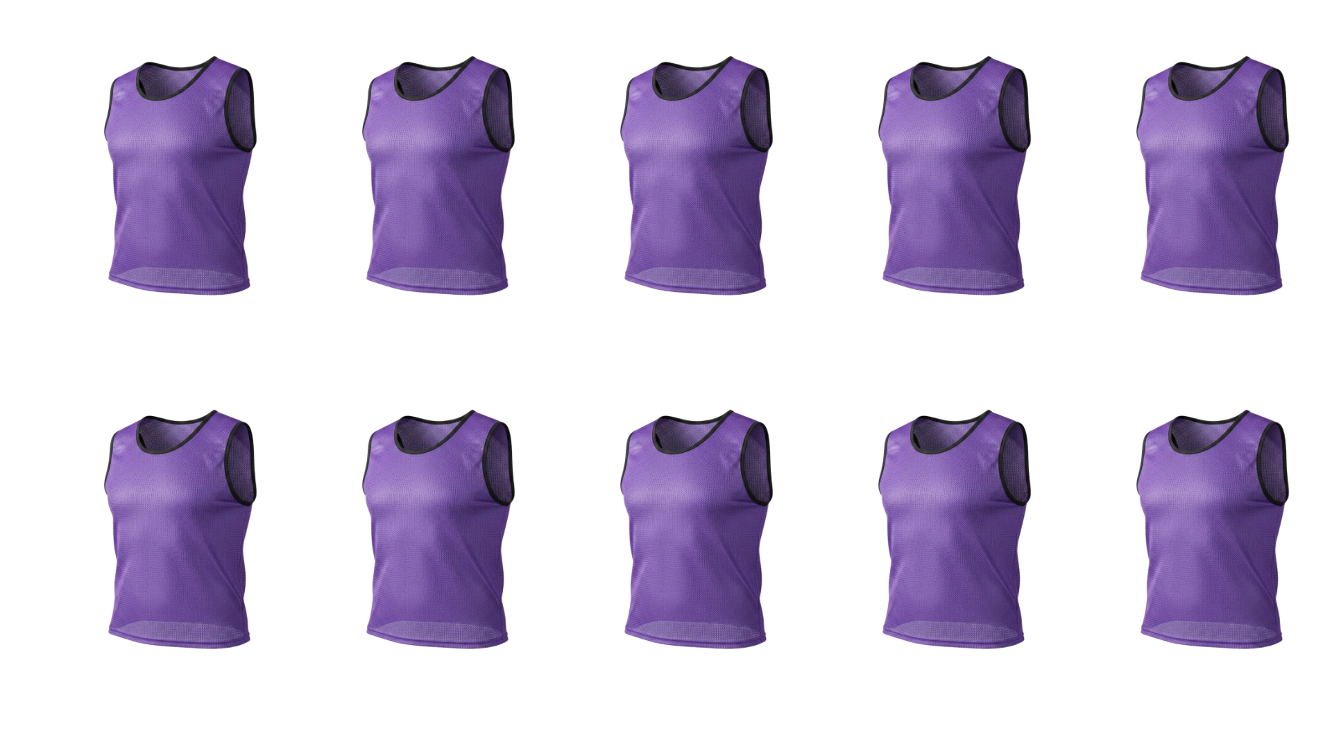 GRIP Premium Soccer Training Bibs – Breathable Mesh Scrimmage Vests (10)