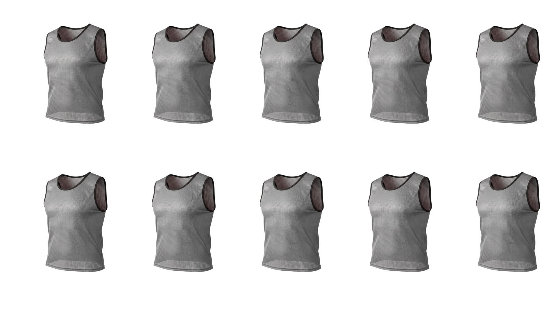 GRIP Premium Soccer Training Bibs – Breathable Mesh Scrimmage Vests (10)