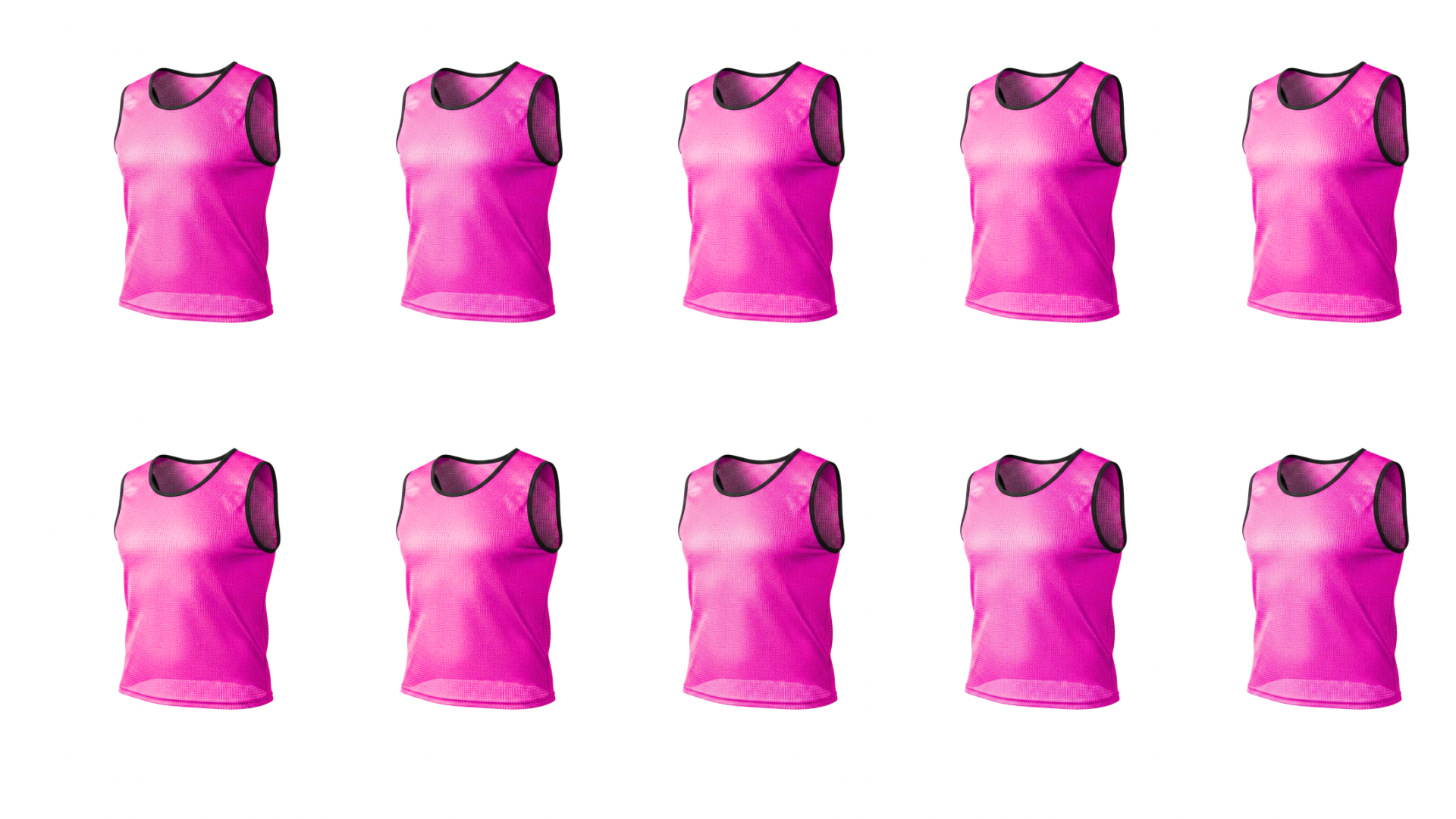 GRIP Premium Soccer Training Bibs – Breathable Mesh Scrimmage Vests (10)