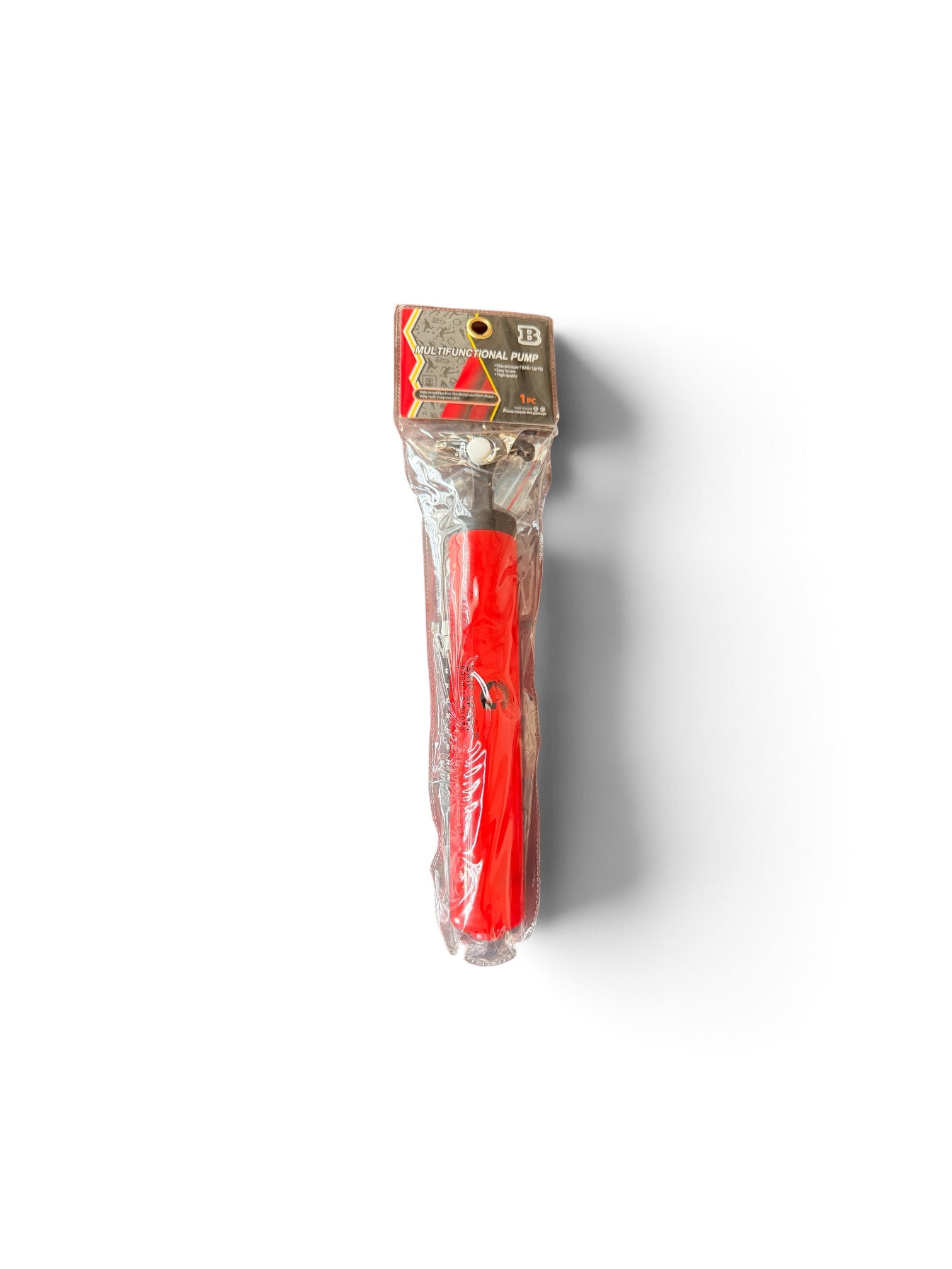 GRIP SPORT Portable Hand Pump with Extension Hose & Needle | Multifunctional Ball Pump