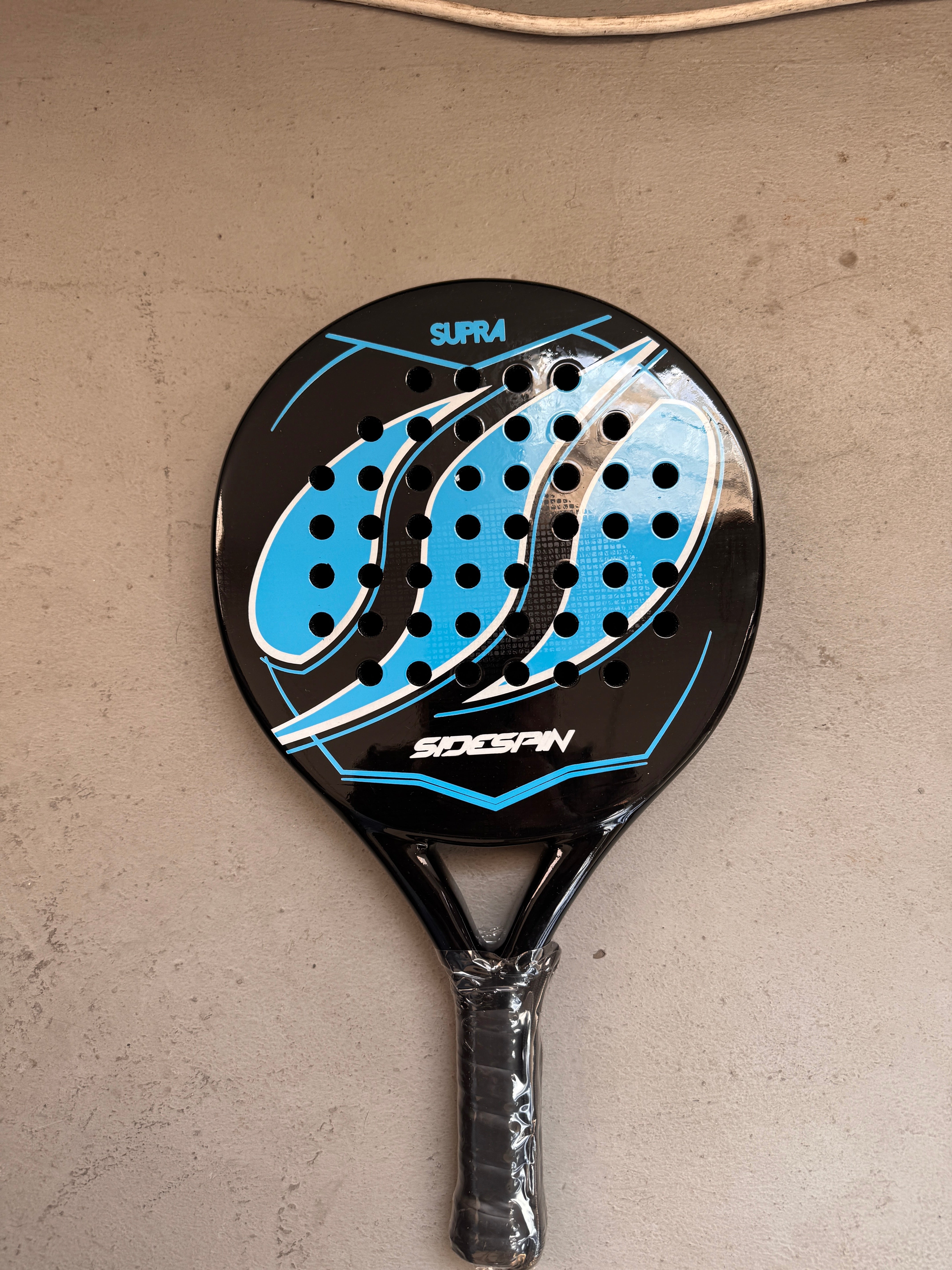 Athlito Supra Sidespin Edition Padel Racket – Gloss Black & Vibrant Green | Gloss Blue & Black