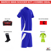 Marco Man Soccer Kit Basic Combo | Full Football Team Uniform Set