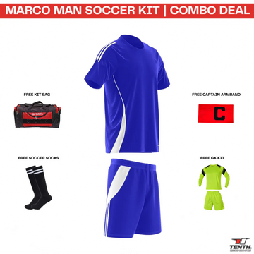 Marco Man Soccer Kit Basic Combo | Full Football Team Uniform Set