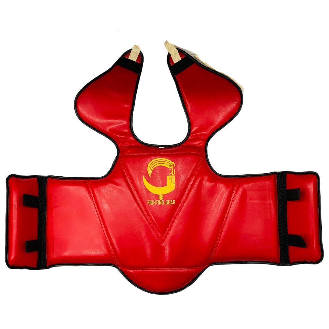 Grip FS boxing chest guard red protective gear for boxing training