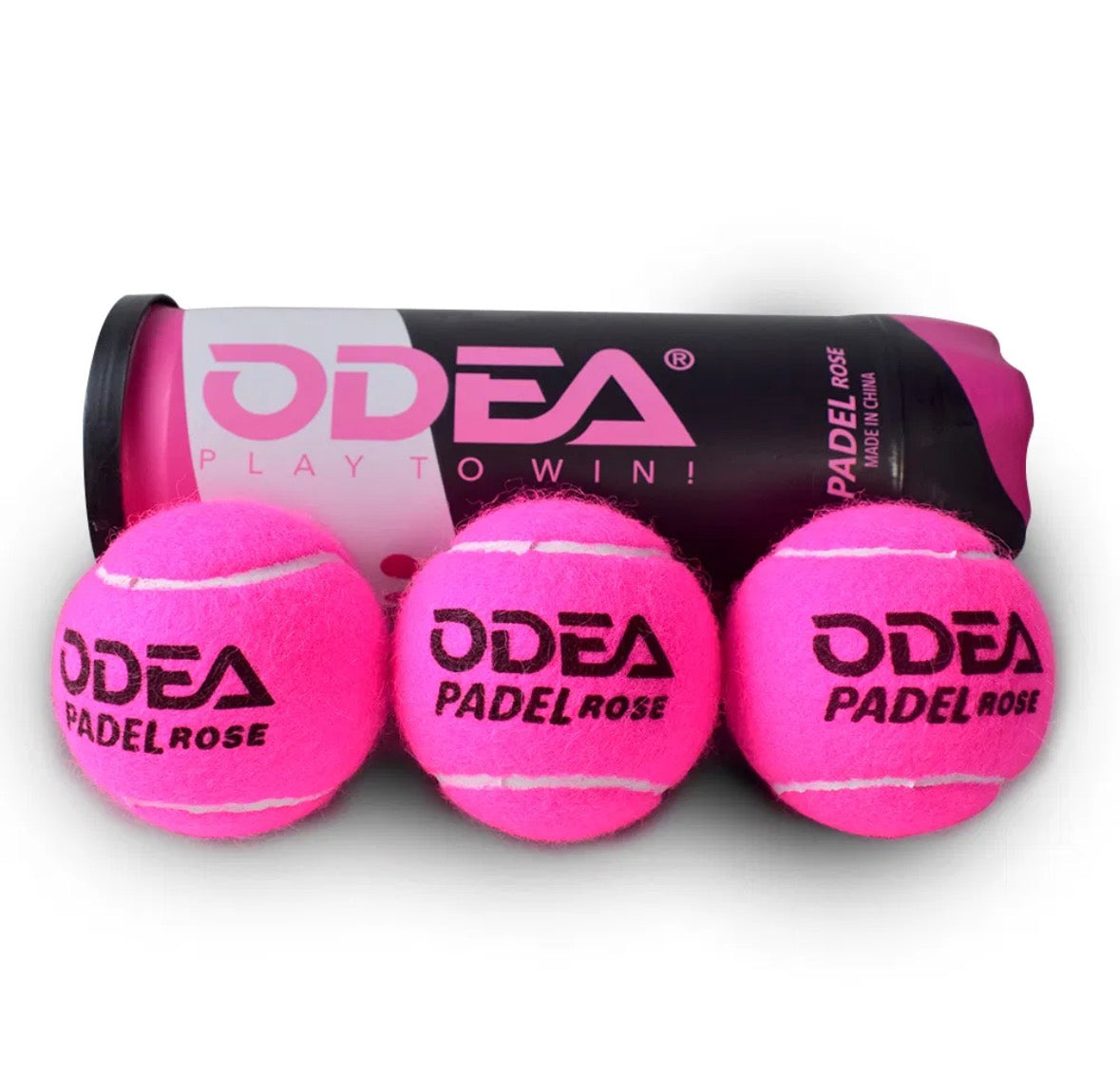 ODEA Premium Rose Pink Padel Balls | High-Performance 3-Ball Pack
