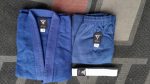 Grip Judo Suits blue judo gi set with jacket, pants and belt for training and competition