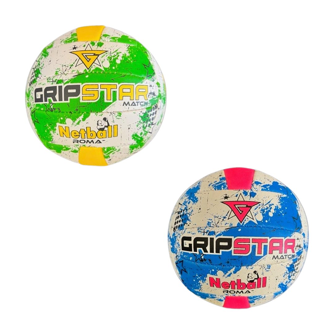 Grip Star Netball Match Hand Stitched Ball | Roma