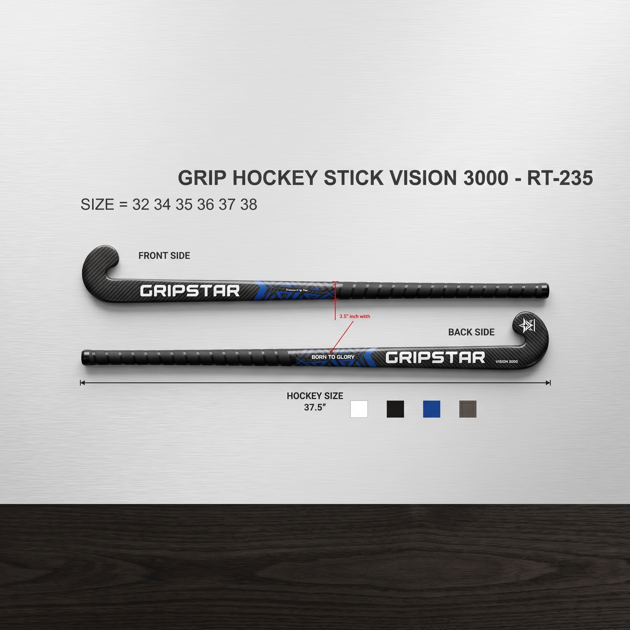 Grip Star Vision 3000 Hockey Stick – Performance Stick for Power & Control