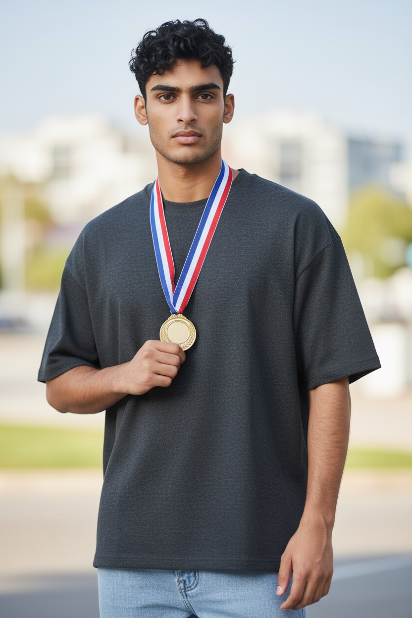 Premium Blank Medals Set – Gold, Silver & Bronze (Plain for Custom Engraving)