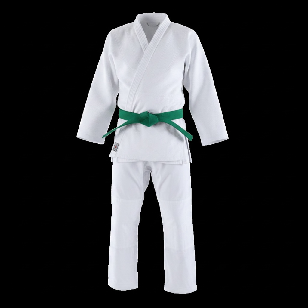 Classic Plain White Beginner Karate Gi Uniform (Jacket, Pants & White Belt Set)