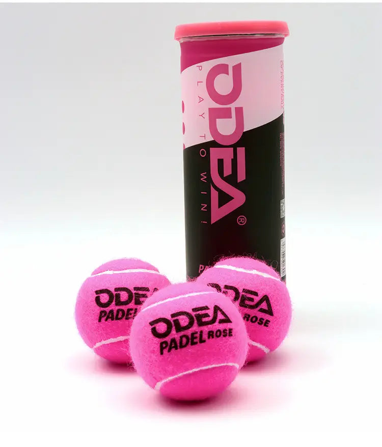 ODEA Premium Rose Pink Padel Balls | High-Performance 3-Ball Pack