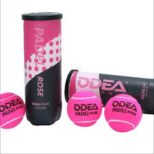 ODEA Premium Rose Pink Padel Balls | High-Performance 3-Ball Pack