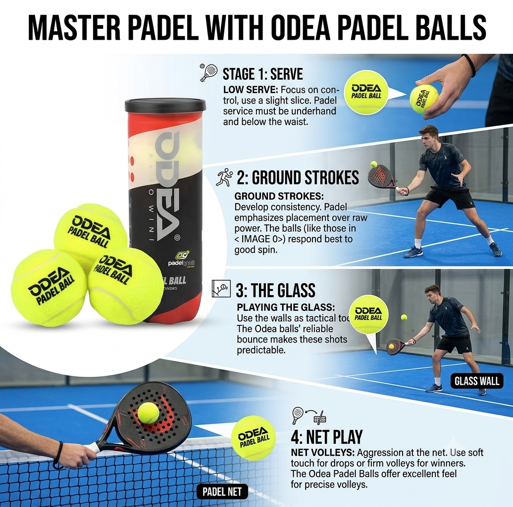ODEA Padel Balls | Premium High-Performance 3-Ball Pack