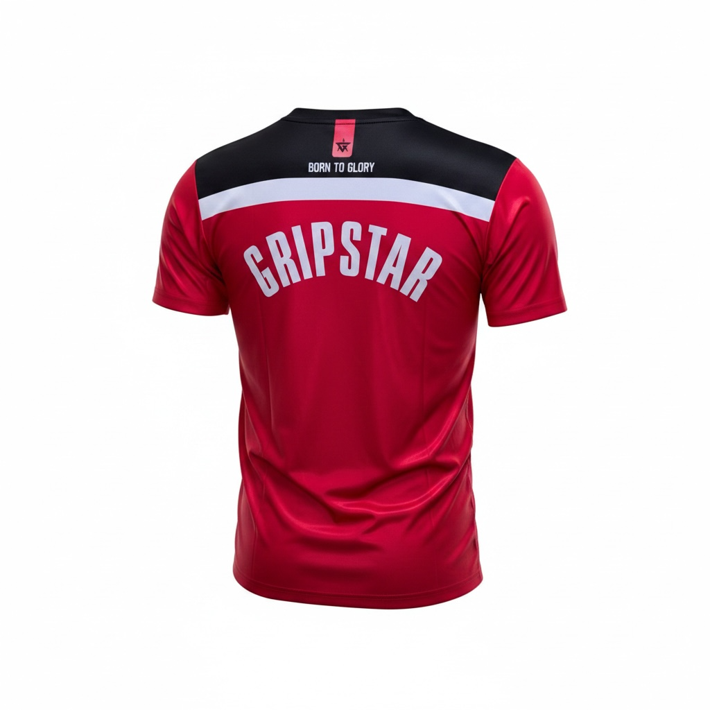 GripStar "Born To Glory" Performance Cricket Training Shirt | Lightweight Sports Jersey