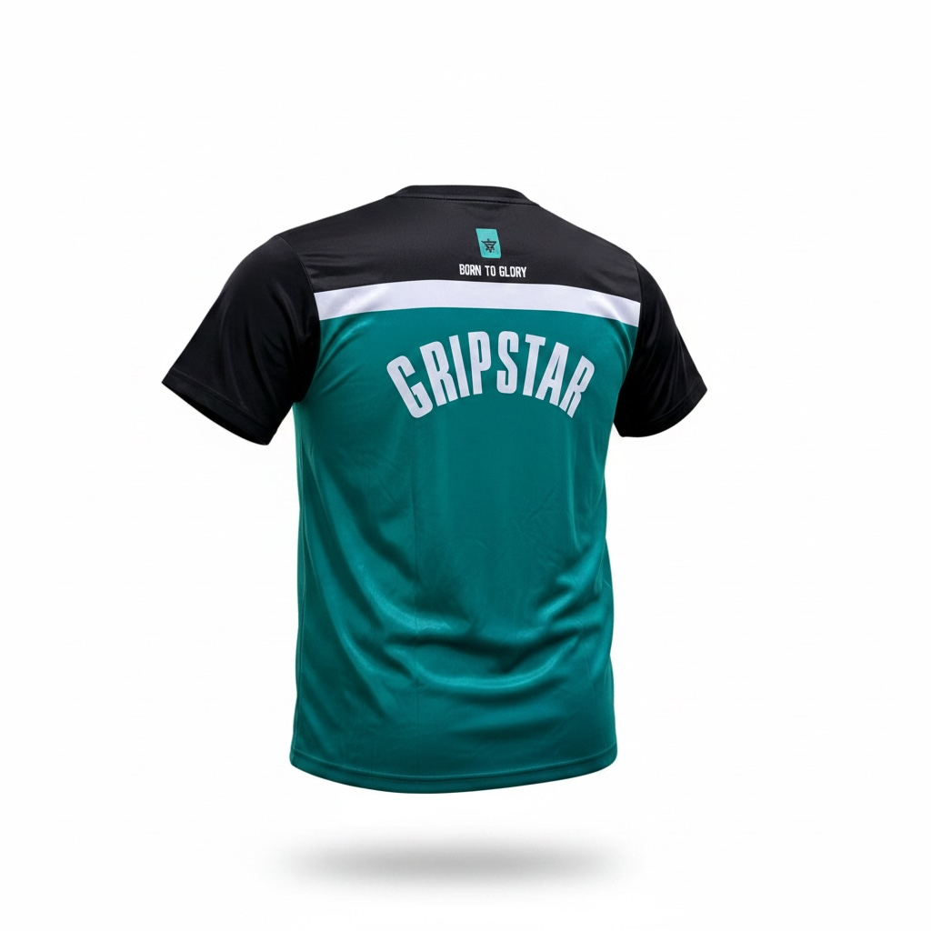 GripStar "Born To Glory" Performance Cricket Training Shirt | Lightweight Sports Jersey