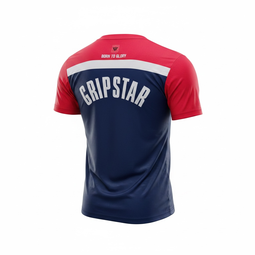 GripStar "Born To Glory" Performance Cricket Training Shirt | Lightweight Sports Jersey