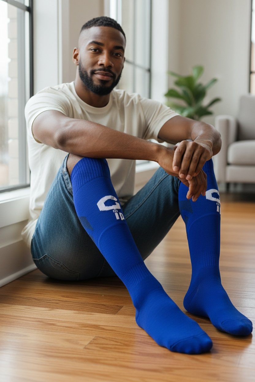 Grip Ultra Premium Soccer Socks (Single Pair) – Professional High-Knee Football Socks