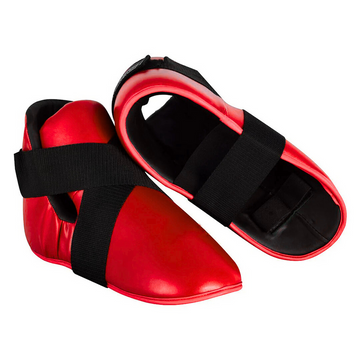 Premium Karate Sparring Foot Protectors (Red & Blue) | Martial Arts Foot Gear