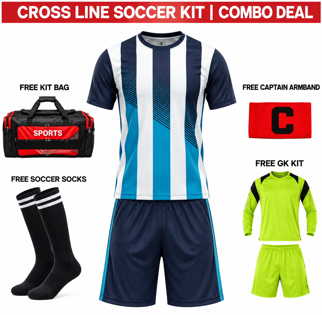 Cross Line Soccer Kit | Basic Combo