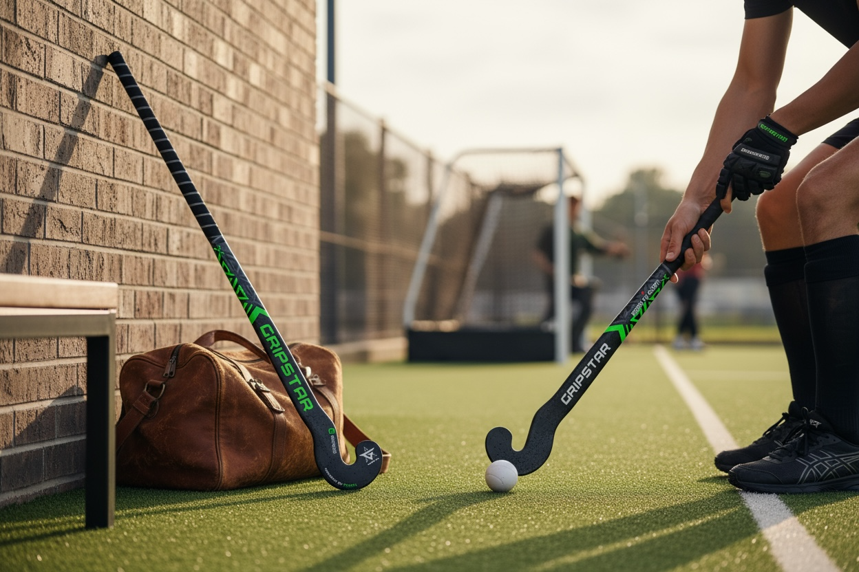 Grip Star Hockey Stick Goalie GooWoo Wooden Zig Zag Shape