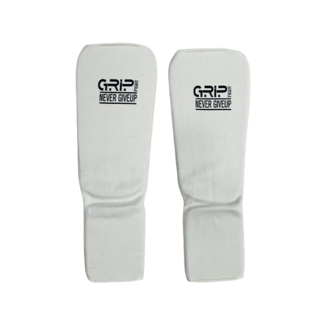Grip Fight Karate Shin Pads | White