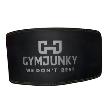 Gym Junky Leather Weight Lifting Belt