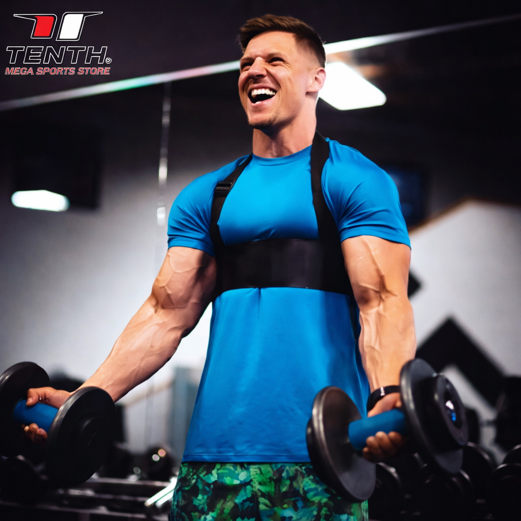Grip arm blaster heavy duty used for dumbbell curl bicep workout in gym