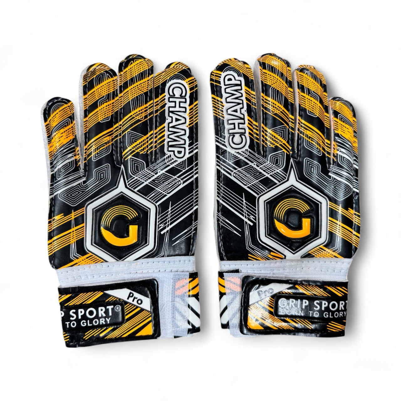 GRIP SPORT Soccer Goal Keeper Gloves - Pro Champ         Black/Orange &amp; Black/Green