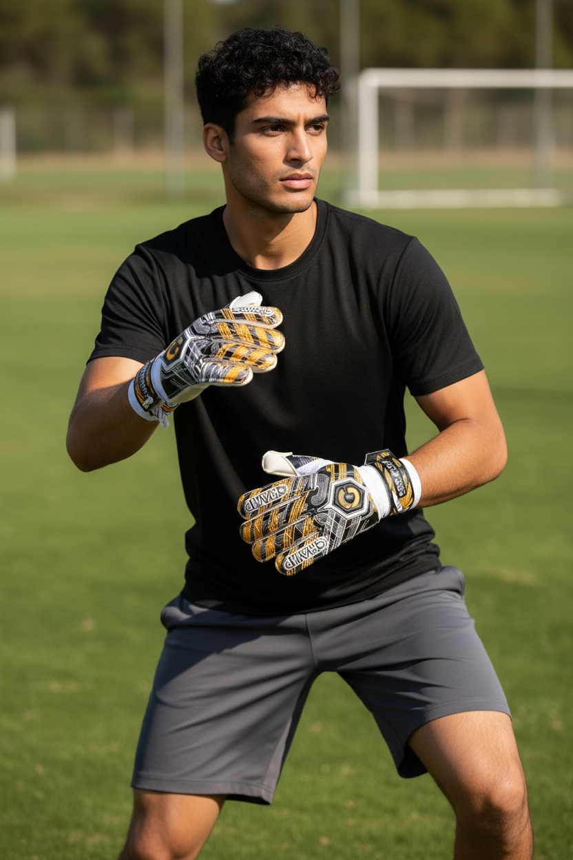 GRIP SPORT Soccer Goal Keeper Gloves - Pro Champ         Black/Orange &amp; Black/Green