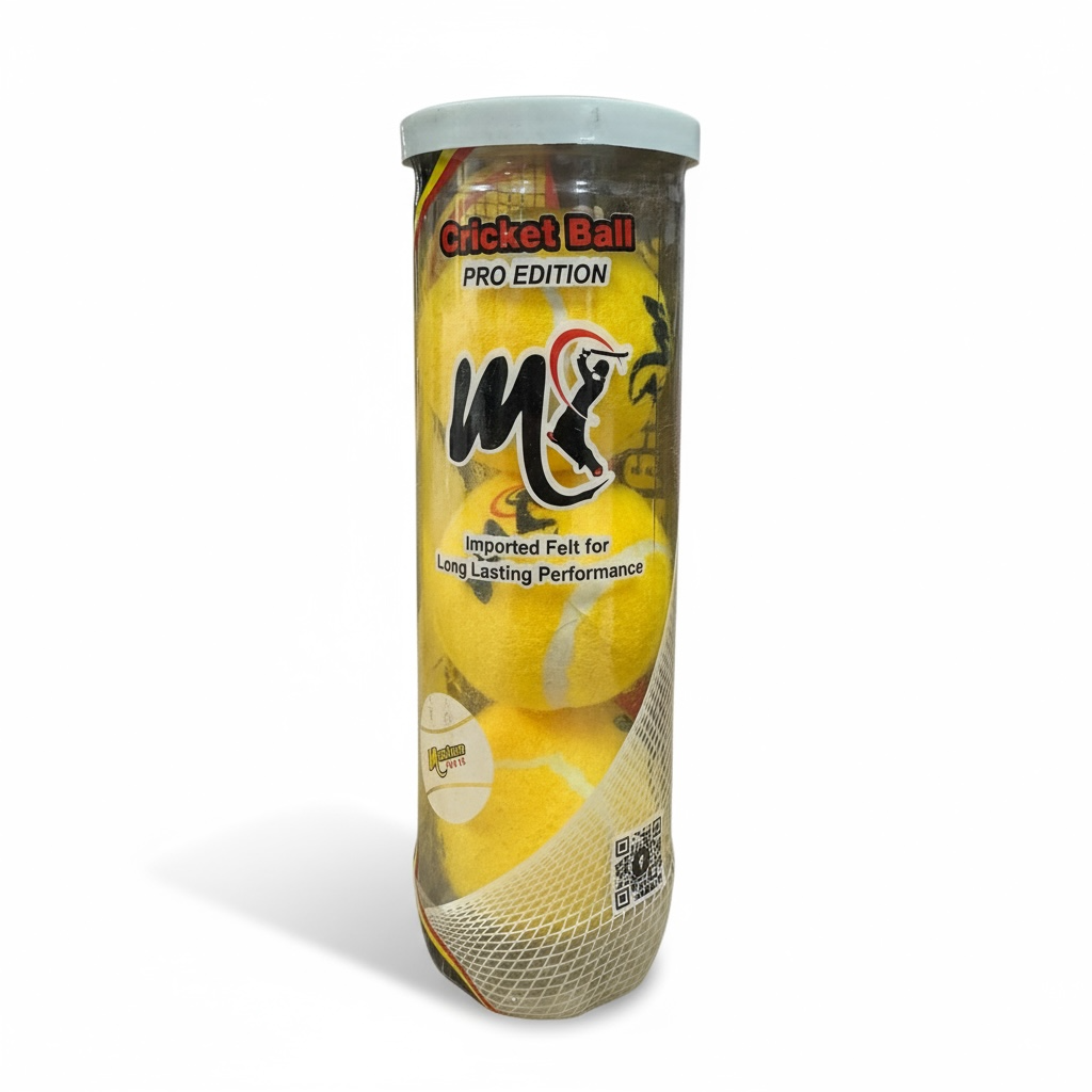 Tenth Sports Premium Heavy Tennis Balls (3-Ball Pack) | Ideal for Tape Ball Cricket