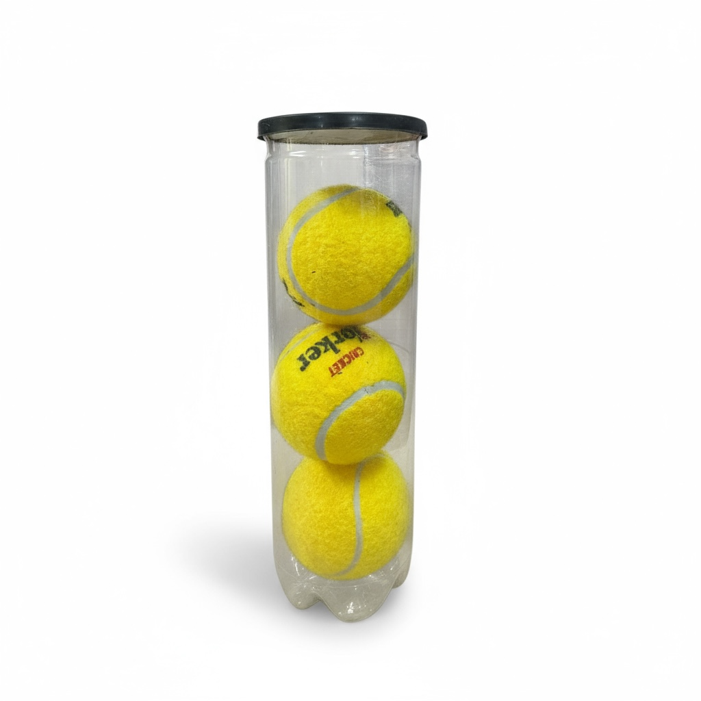Tenth Sports Premium Heavy Tennis Balls (3-Ball Pack) | Ideal for Tape Ball Cricket