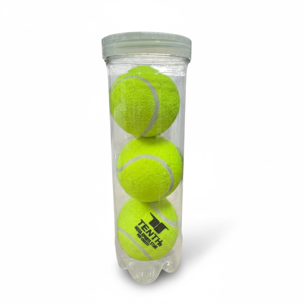 Tenth Sports Premium Heavy Tennis Balls (3-Ball Pack) | Ideal for Tape Ball Cricket